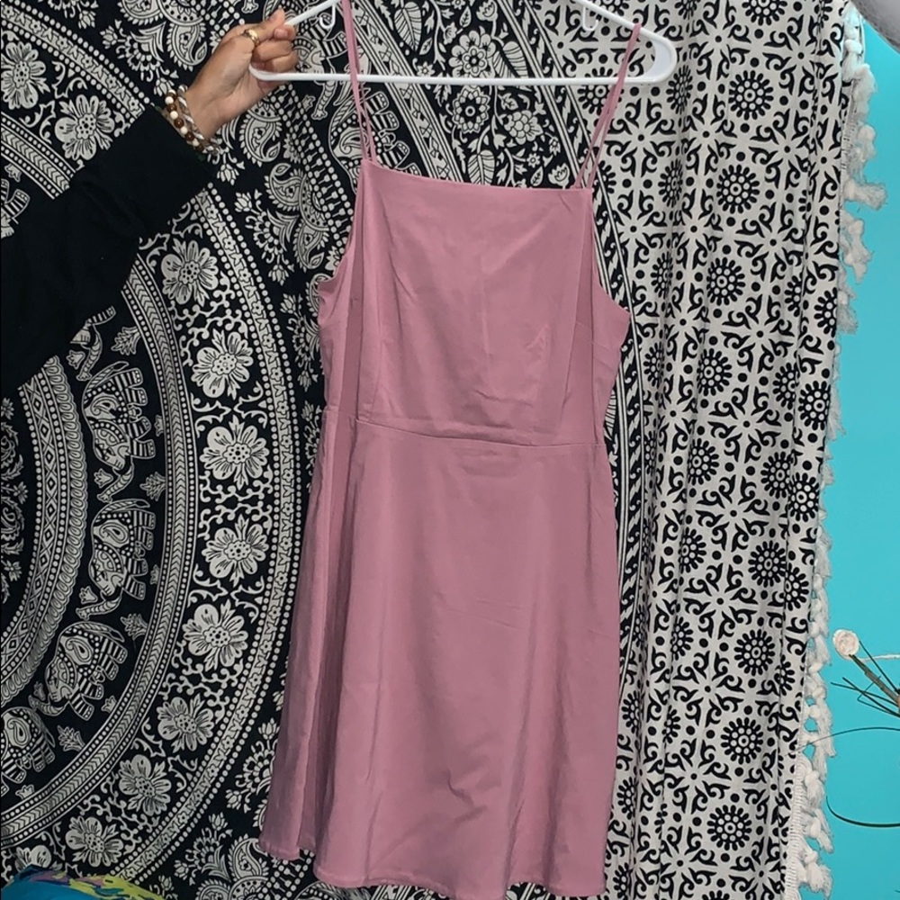 purple mini dress
